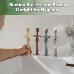 Baby brushing and trimming routine with Haakaa kit