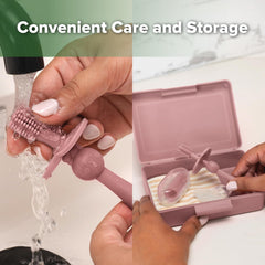 Ventilated storage box for organized storage and sterilization