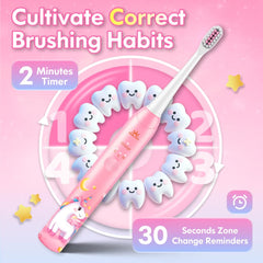 Habit stickers and reward cards for brushing