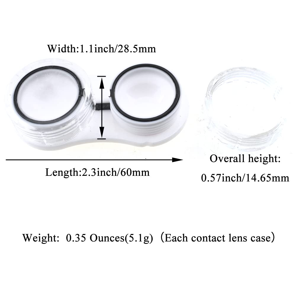Open lens case showing left and right compartments for lenses