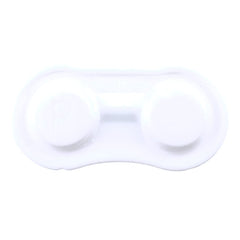 Travel-friendly 5-pack acrylic clear/black lens cases