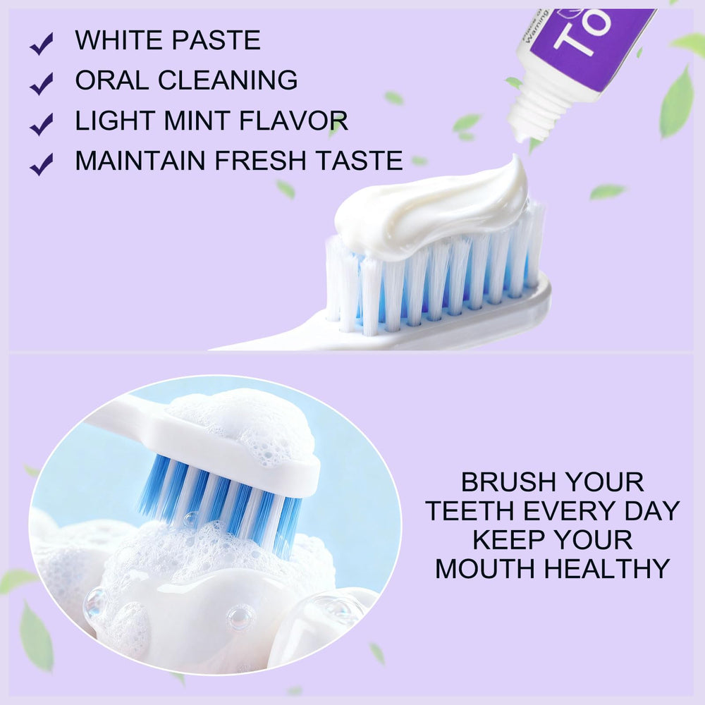 Individually wrapped travel toothpaste tubes for hotels