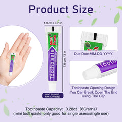 Compact 8 g toothpaste tube suitable for travel