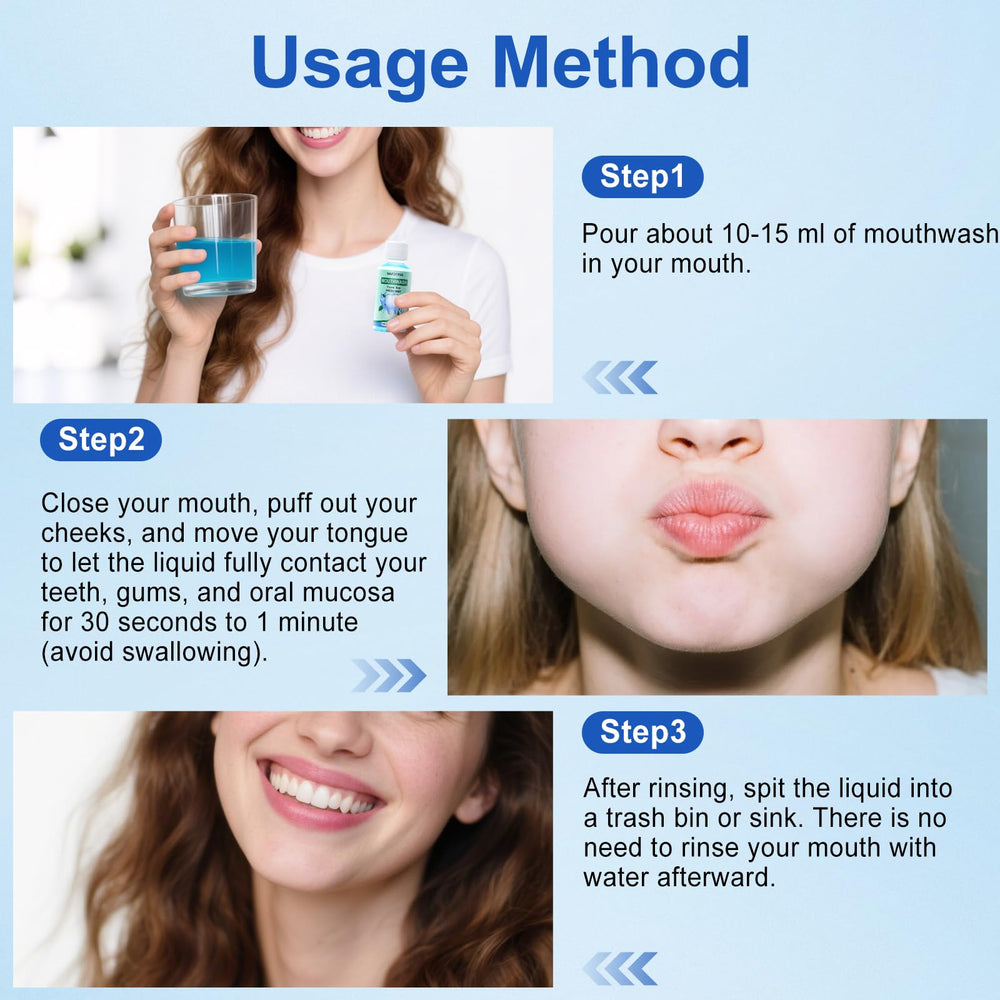 Packaging for bulk 100-pack mini mouthwash bottles