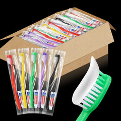 Hero image: HAIFOTRVA 400-piece disposable toothbrush set with toothpaste