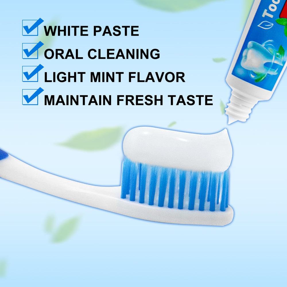 Portable hotel toothpaste set for guests and travel