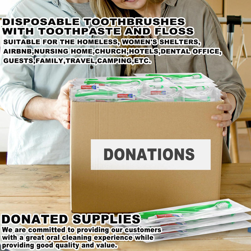 Disposables for homeless shelter donation and community outreach