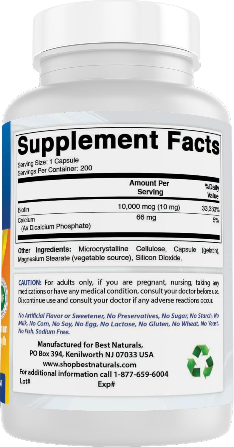 Biotin 10000 mcg hair growth benefits