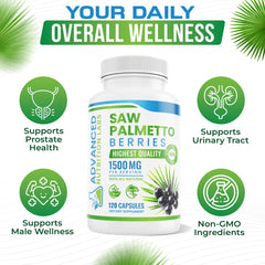 Hair growth and vitality with Saw Palmetto capsules