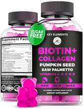 Hair Skin Nails 10000mcg Biotin and Collagen Gummies product image