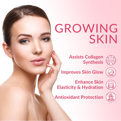 Product box and bottle display for Hair Skin Nails Gummies