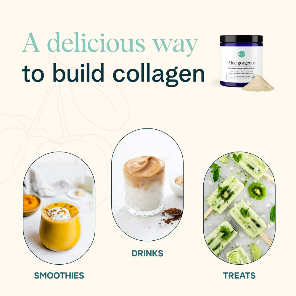 Hair, skin, and nails support from vegan collagen builder