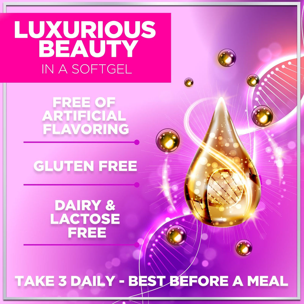 Lifestyle shot showing hair, nails and skin health