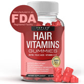 Hair Vitamin Gummies bottle for Women and Men - 60 count