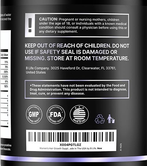 Hair growth supplement ingredients: biotin, collagen, amino acids