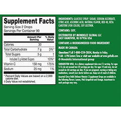 Assorted citrus flavors on packaging