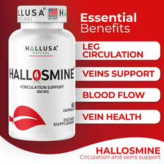 60-capsule pack of Hallusa Diosmin Circulation