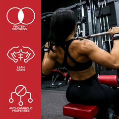 Muscle growth concept with Halo supplement imagery