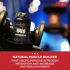 Nutritional facts label on Halo Muscle Builder
