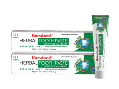 Hamdard 12 Herbs Miswak Total Oral Care Toothpaste 200g Pack of 2 – front view