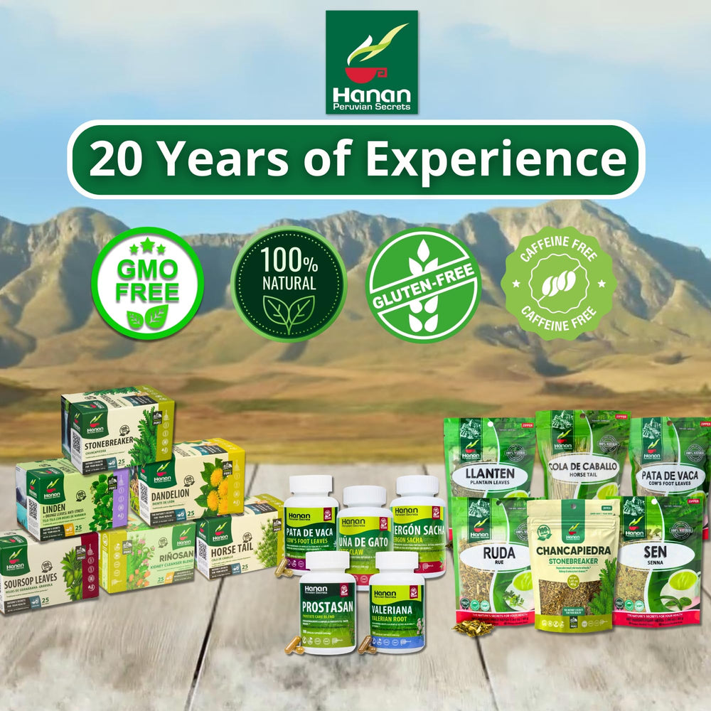 Eco-friendly packaging for Hanan Chanca Piedra tea