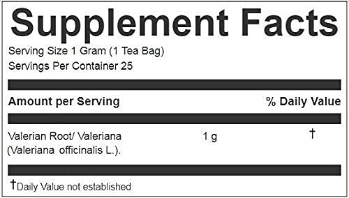 Brewing instructions for Valeriana herbal tea