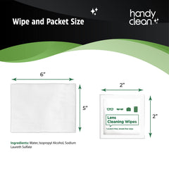 Single pre-moistened wipe in an individual packet