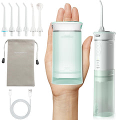 HANGSUN Water Flosser in compact travel size with retractable 180ml tank