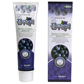 Hanil Blueberry Toothpaste Pack of 2 tubes, 6.3oz (180g) each, SLS-free & Fluoride-free