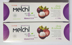 Hanil Meichi Toothpaste Mangosteen 2-pack packaging