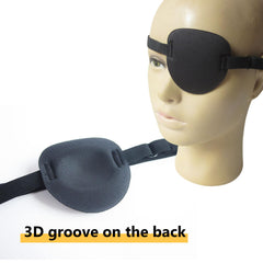 Two-pack set of black eye patches