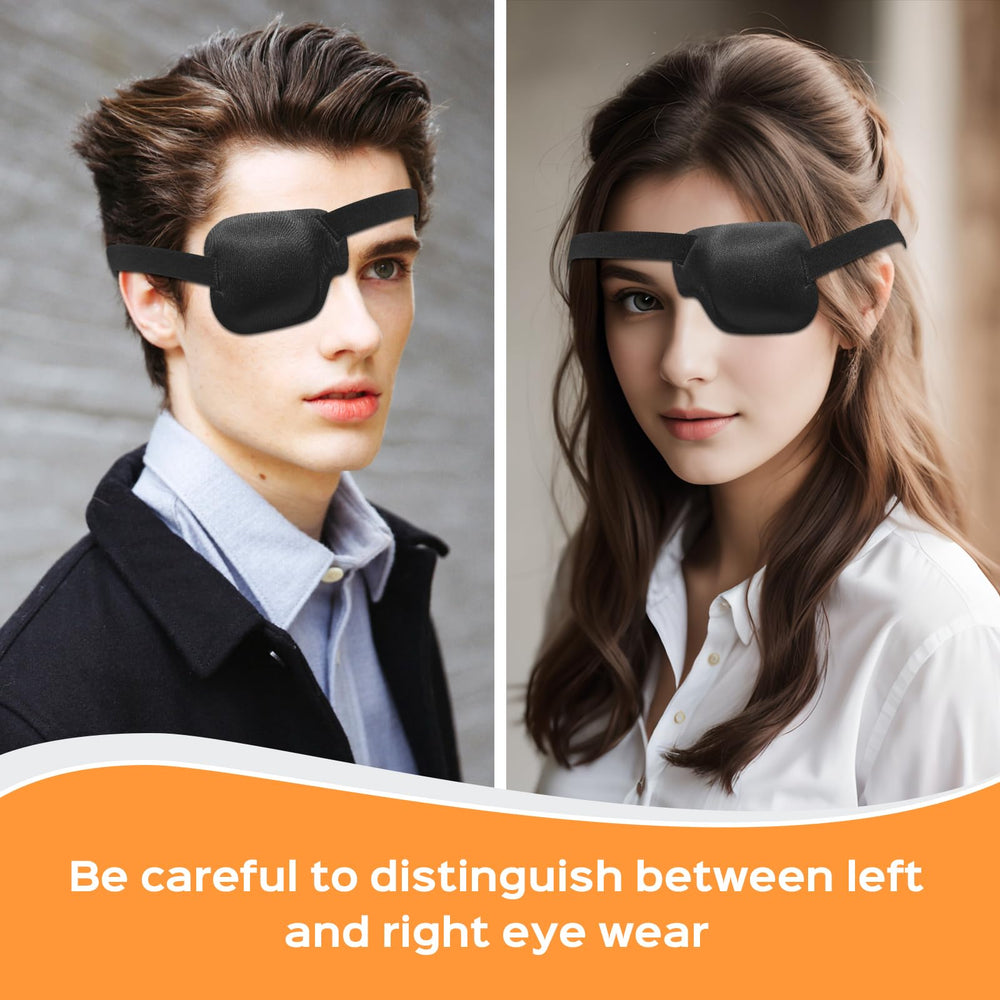 Adjustable Velcro strap on the right eye patch