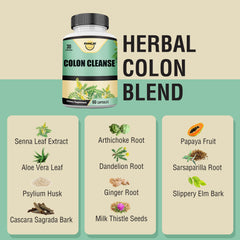 30-day supply illustration for Happi Mi Nutrition Colon Cleanse