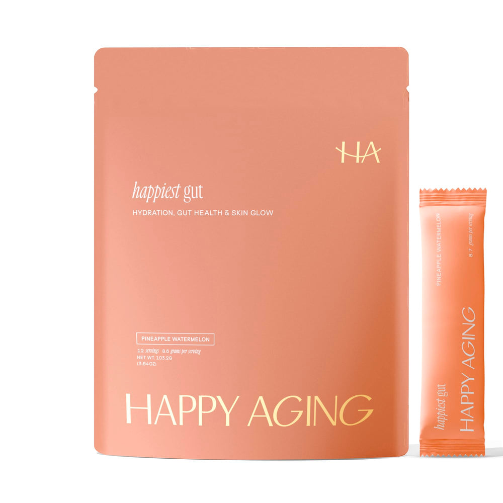 Happiest Gut Hydration Powder Pineapple Watermelon packaging