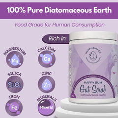 Top-down shot of 150g tub with scoop