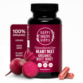 Happy Healthy Hippie beet root capsules bottle for convenient vascular wellness