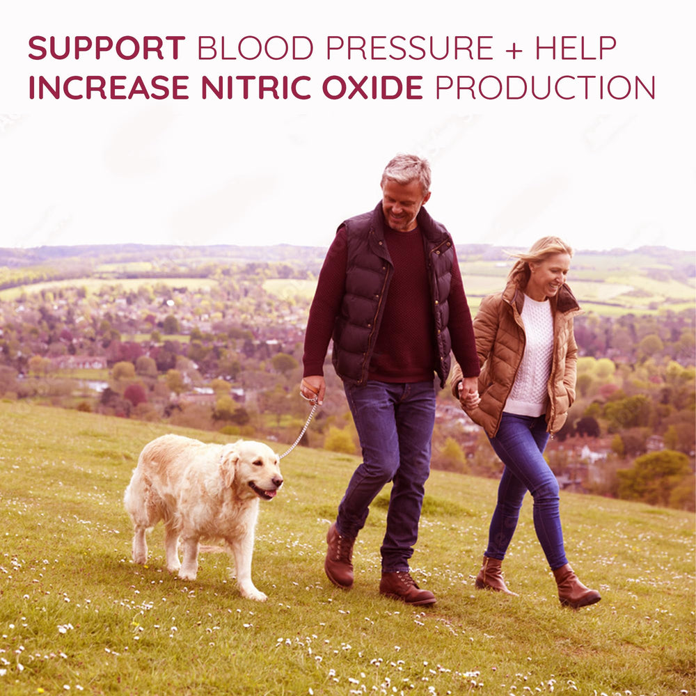 Happy Healthy Hippie ruby-red capsules indicate natural nitrate content