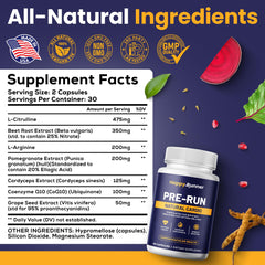 Happy Runner Pre-Run runner on track suggests convenient pre-workout supplementation