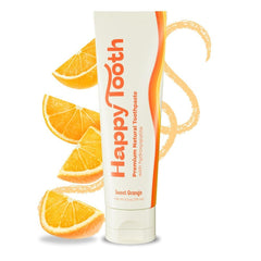 Front view of Happy Tooth Hydroxyapatite toothpaste 4oz