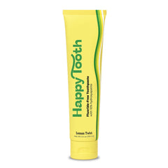 Happy Tooth Hydroxyapatite Toothpaste Lemon Twist 3.4 oz — Fluoride Free, SLS Free, Enamel Repair for Kids, Teens & Adults