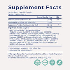 Lifestyle shot: woman experiencing digestive comfort with supplement