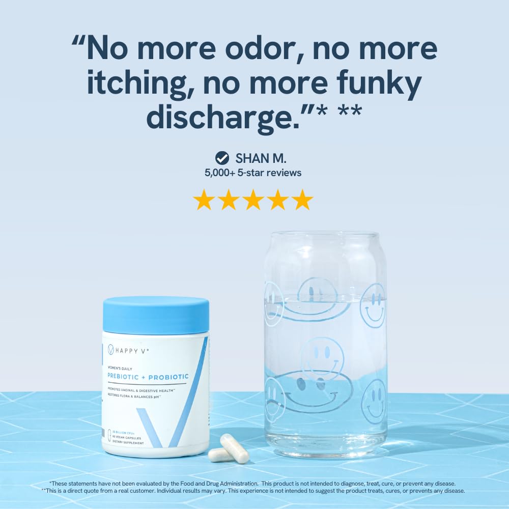 Lifestyle image showing daily probiotic supplement for women