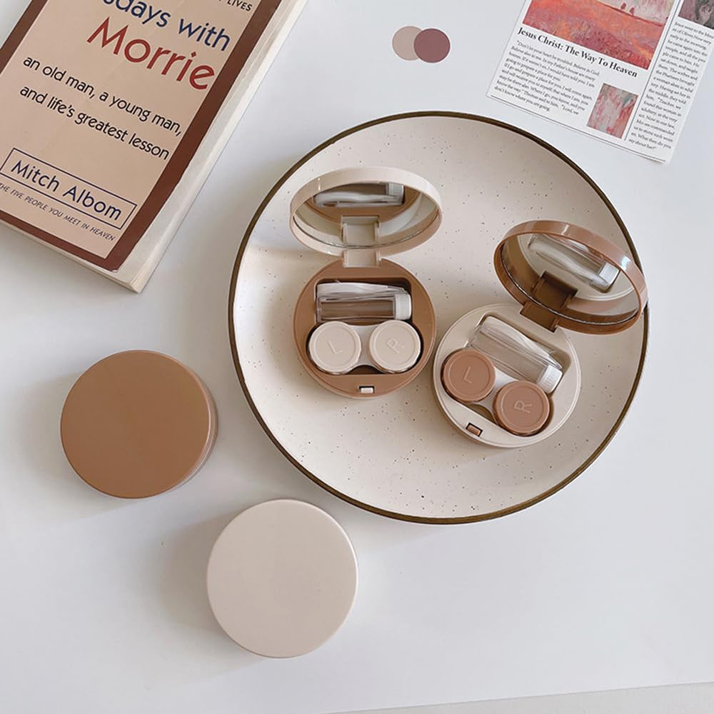 All-in-one cleaning and storage kit for contact lenses