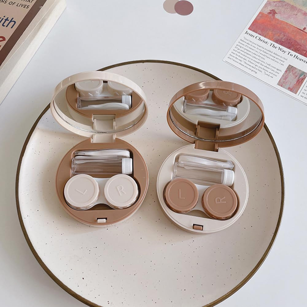 Lightweight plastic lens case suitable for home and travel