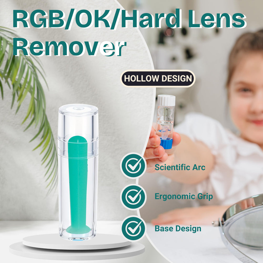 Applying the lens remover to a hard contact lens
