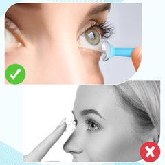 Hard scleral lens remover tool included in set