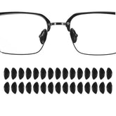 HARFINGTON 15-pair PVC anti-slip nose pads for eyeglasses, black