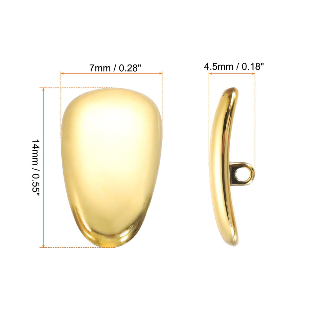 Close-up of PVC nose pads, gold set