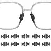 Harfington 10 pairs silicone eyeglass nose pads - butterfly shape