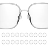 HARFINGTON silicone eyeglass nose pads set — 10 pairs, 10mm diameter, round